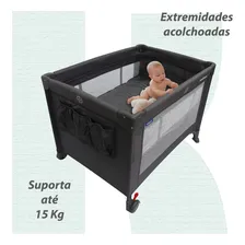 Berço Portátil Infantil Cercado Desmontável Com Mosquiteiro Foto mini 3