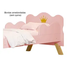 Berço Rosa Cama Realeza Com Colchão Impermeável 148cm Foto mini 4