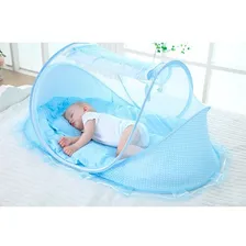 Berço Tenda Cercadinho Portátil Mosquiteiro Colchão 24 Cor Azul Foto mini  2