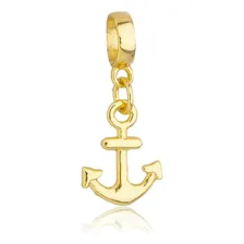 Berloque Âncora Barco Mar Banhado A Ouro 18k Premium Foto mini 1
