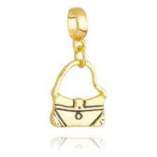 Berloque Bolsa De Mulher Banhado A Ouro 18k Premium Foto mini 1