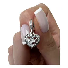Berloque Charm Pingente Espirito Santo Em Prata 925 Foto mini 1