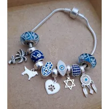 Berloque Estrela De Davi Prata 925 Cor Prateado Foto mini 2