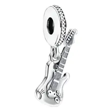 Berloque Guitarra Prata 925 Música Músico Cantor Profissão Foto  mini 1