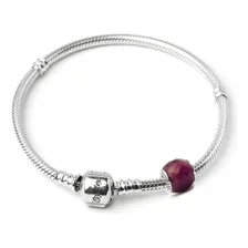 Berloque Murano Prata 925 E Zircônia - Roxo Foto mini  2