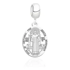 Berloque Prata 925 Religioso Medalha São Bento Foto  mini 1
