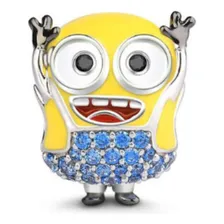Berloque Separador Minions Prata 925 Foto  mini 1