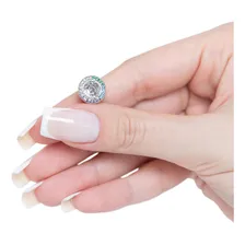 Berloque Unic贸rnio Prata 925 Zirc么nias 12mm Foto mini 4