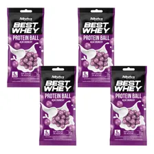 Best Whey Protein Ball Delicioso E Proteico Snack 4x 30g Sabor Açaí Foto  mini 1