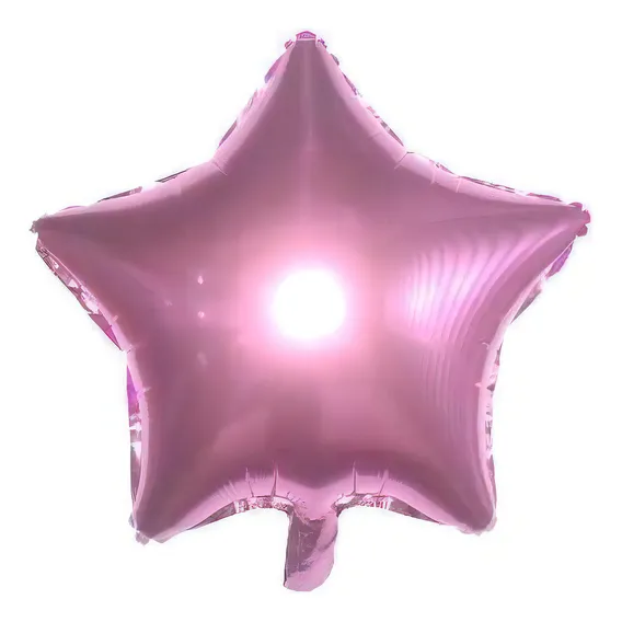 Bexiga Metalizado Estrela 18 Polegadas (45cm) Cor Pink Foto 1