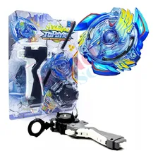 Beyblade Burst Kit 4 Beyblad + Lançador Grip Bey Blade Valt Foto mini 3