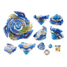 Beyblade Burst Kit 4 Beyblad + Lançador Grip Bey Blade Valt Foto mini 1