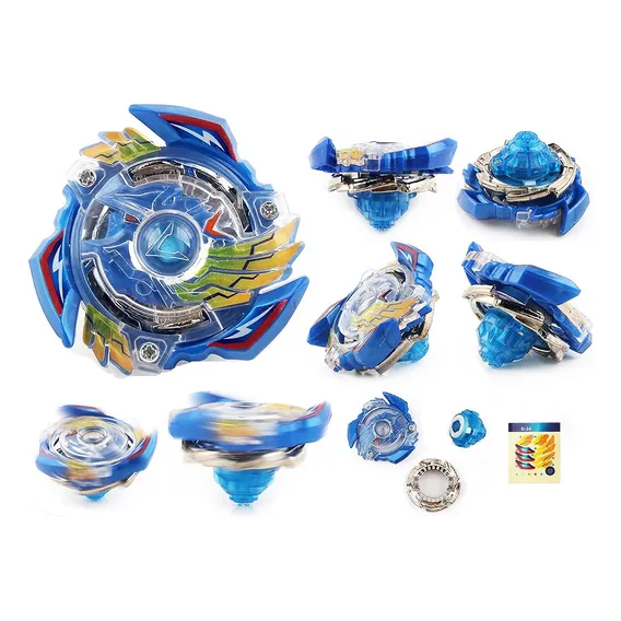 Beyblade Burst Kit 4 Beyblad + Lançador Grip Bey Blade Valt Foto 1