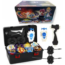 Beyblade Maleta 8 Beys + 3 Lançadores E Pegada Grip Foto mini 1