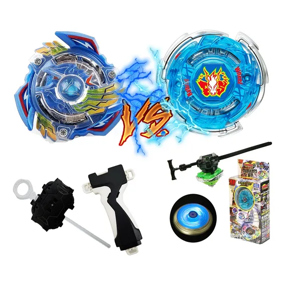 Beyblade Valtryek Bey Blade Led Pegasus 2 Lançador Beyblad Foto 1