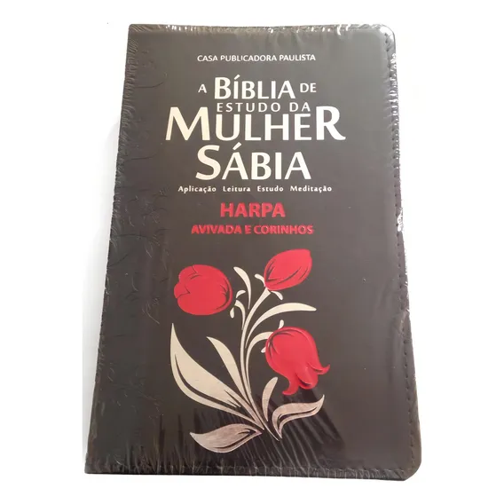 BĂblia De Estudo Da Mulher Sábia Letra Grande Harpa Preta Foto 1