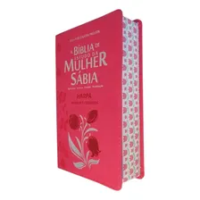 Biblia De Estudo Da Mulher Sabia Pink Letra Grande Harpa Cpp Foto mini 1