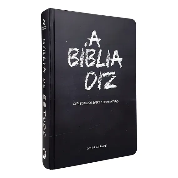 Bíblia De Estudo Diz Naa Capa Dura Preta Giz: Bíblia Estudo Naa Va Almeida Letra Grande Preta Com Índice, De Livraria Cristã Emmerick. Editorial Livraria Emmerick, Capa Dura Em Português, 2024 Foto 1