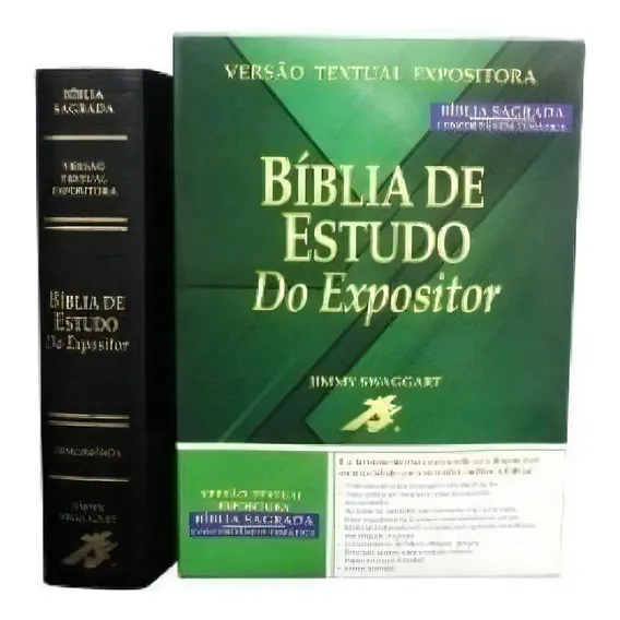 Bíblia De Estudo Do Expositor - Preta, De Jimmy Swaggart. Em Português, 2017 Foto 1
