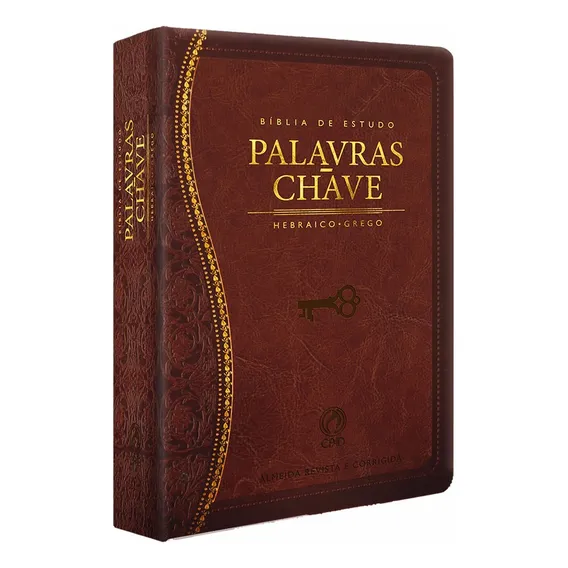 BĂblia De Estudo Palavras-chave Luxo Marrom (clássica) Foto 1