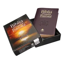 Bíblia Do Pregador Pentecostal Vinho +teologia+caixa Foto mini 1