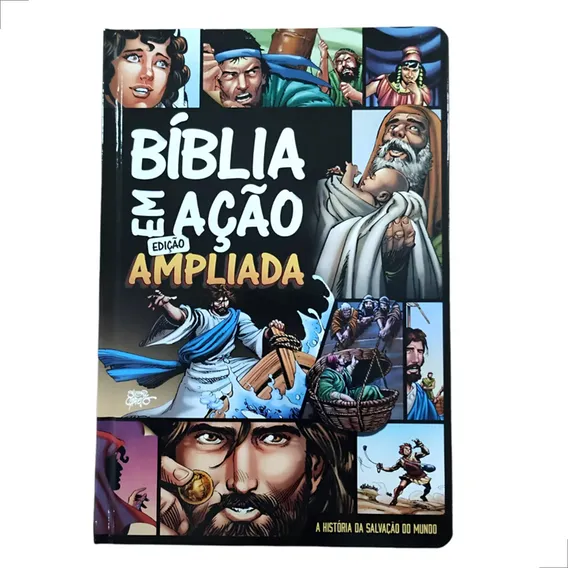 Bíblia em ação - Capa dura impressa única, de Cariello, Sérgio. Bíblia em Ação Editorial Geo-Gráfica e Editora Ltda, capa dura em português, 2017 Foto 1