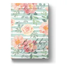 Bíblia Evangélica Feminina Floral Cântico Letra Normal Foto mini 4