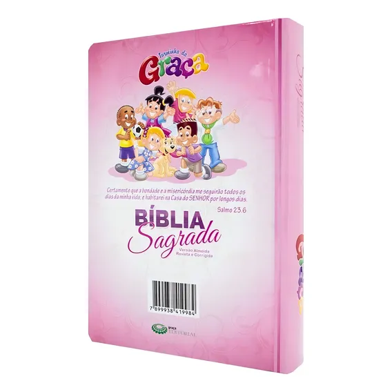 Bíblia Infantil Completa Da Turminha Da Graça Capa Rosa Foto 1