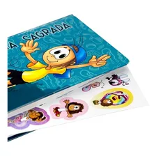 Bíblia Sagrada Infantil Menino Fonte De Bênçãos Mig & Meg Foto mini  2