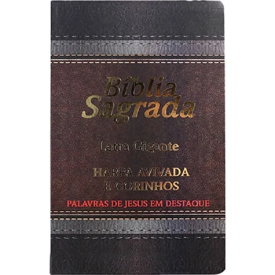 Bíblia Sagrada Letra Gigante Laminada Harpa Avivada Corinhos Foto 1