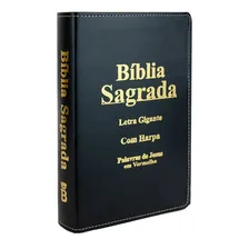 Biblia Sagrada Letra Gigante Luxo Popular - Preto - Com Harpa: Bíblia Sagrada Letra Gigante Preta, De João Ferreira De Almeida. Bíblia Sagrada, Vol. Único. Editorial Cpp, Tapa Dura En Português, 2021 Foto mini 4