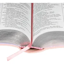 BĂblia Sagrada Letra Gigante Ntlh Luxo Rosa Claro - Sbb Foto mini 2