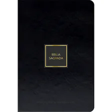 Bíblia Sagrada Nvt - Luxo -preta E Dourado Foto  mini 1