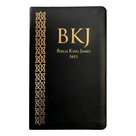 BĂblia Slim King James Fiel 1611 Ultra Fina Slim Preta Bkj Foto 1