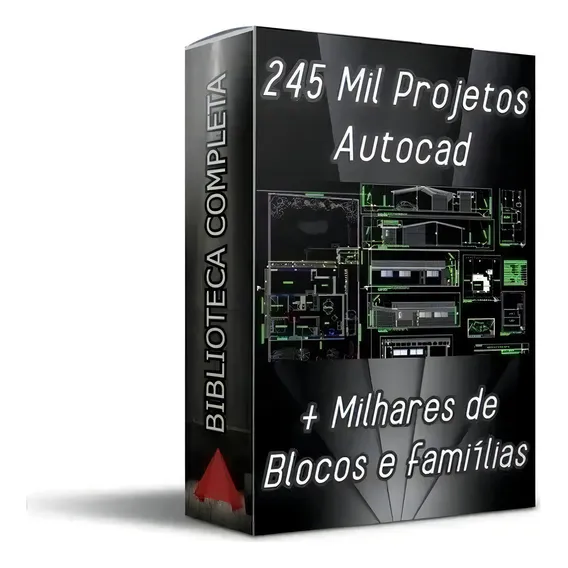 Biblioteca Autocad Completa 245 Mil Blocos Projetos Prontos Foto 1