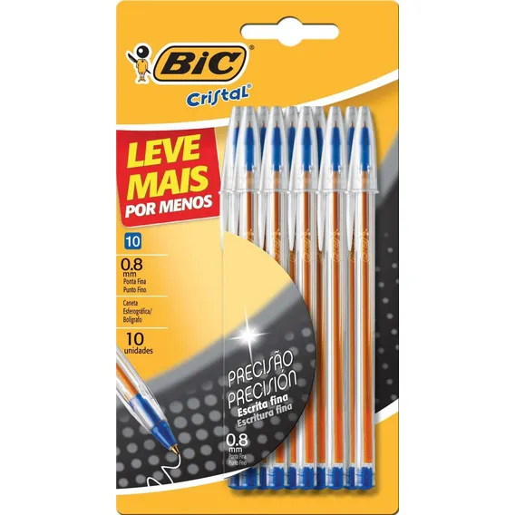 Bic Caneta Esferografica Cristal Fina Azul Foto 1