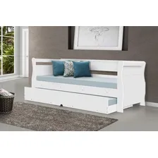 Bicama Babá Sofá Solteiro Bibox Branco Com Colchões Foto mini 2