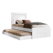 Bicama Cama Com Auxiliar Luara Cor Branco Foto mini 2