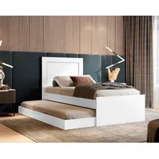 Bicama Cama Com Auxiliar Luara Cor Branco Foto mini 1