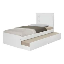 Bicama Com Bibox Solteiro Barcelona - Branca Cor Branco Branco Foto  mini 1