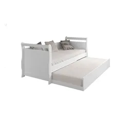 Bicama Sofá Babá Solteiro Bibox Framar MDF Branco Bella Foto mini 1