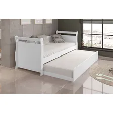 Bicama Sofá Babá Solteiro Bibox Framar MDF Branco Bella Foto mini 2