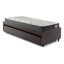 Bicama Solteiro Marrom 88x188 + 2 Colchões Adapto Ecoflex Foto mini 4