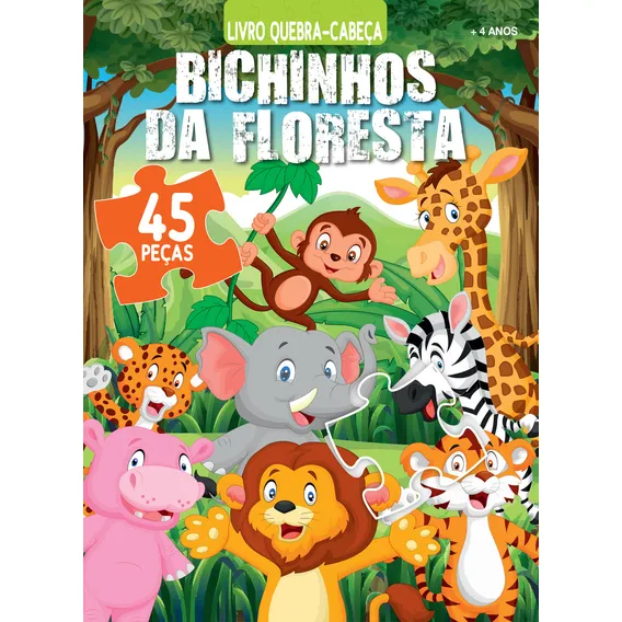 Bichinhos da floresta - Livro quebra-cabeça Foto 1