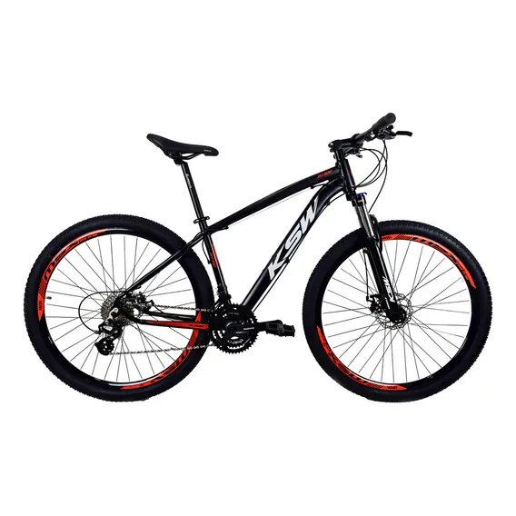 Bicicleta 29 Ksw Xlt Hidraulico + Altus 24v + Trava Cor Preto/vermelho Tamanho Do Quadro 17 Foto 1
