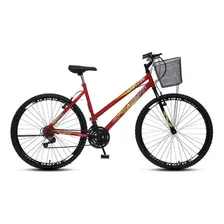 Bicicleta Allegra City A26 18 Marchascolli 15316d Vermelho Foto  mini 1