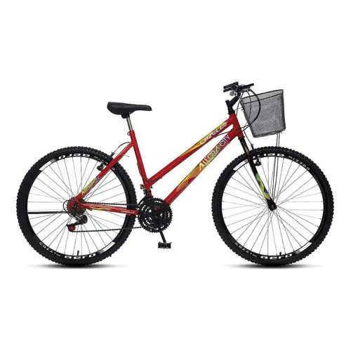 Bicicleta Allegra City A26 18 Marchascolli 15316d Vermelho Foto 1