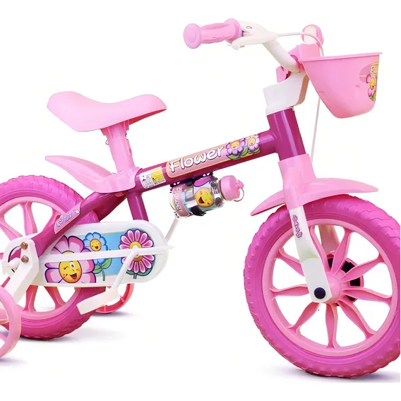 Bicicleta Aro 12 Flower Nathor Foto 1