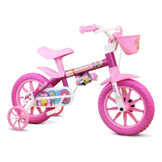 Bicicleta Aro 12 Infantil Feminina Flower Foto 1