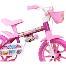 Bicicleta Aro 12 Infantil Feminina Flower Foto mini  3